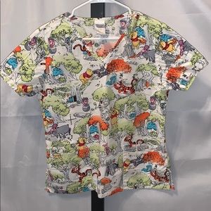 Winnie the Poo scrub top